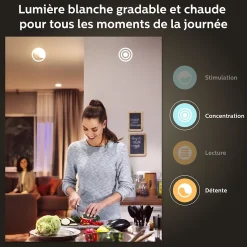 Ampoule connectée dimmable E27 IP20 1100lm 11W Bluetooth Philips Hue