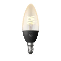 Ampoule connectée dimmable Bluetooth Philips Hue IP20 Flamme E14 300lm 4,5W blanc chaud
