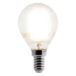 Ampoule déco e filaments LED sphérique E14 4W - Blanc chaud - 400lm 2700K - Zenitech