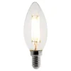 Ampoule déco filament LED Flamme 4W E14 470lm 2700K - Blanc chaud - Zenitech