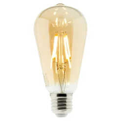 Ampoule déco filament LED ambrée 4W E27 - Elexity