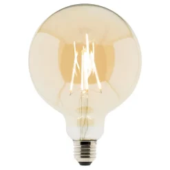 Ampoule déco filament LED ambrée 7W E27 720lm 2500K - Globe - Elexity