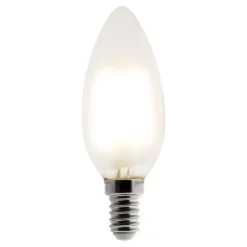 Ampoule déco filament LED Flamme 4W E14 400lm 2700K - Blanc chaud - Zenitech