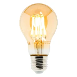 Ampoule déco filament LED ambrée 4W E27 2500K - Zenitech