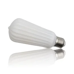 Ampoule Filament LED déco verre opaque Edison, culot E27, 1055 Lumens, conso. 10W (equivalence 75W), Blanc chaud