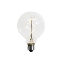 Ampoule filament LED spirale E27 dimmable G95 4W 270lm 2700K