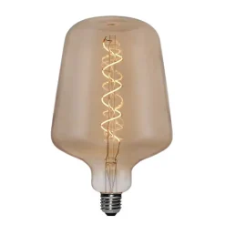 Ampoule filament LED WB145 4W Dimmable 2200K E27, ampoule Edison Vintage décorative en verre ambré