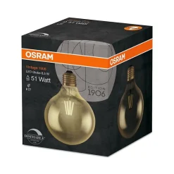 Ampoule Globe LED OSRAM Clair filament variable OR - Edition 1906 - Diametre 125 mm - E27 - 7W 55 - Blanc Chaud