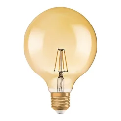 Ampoule Globe LED OSRAM Clair filament variable OR - Edition 1906 - Diametre 125 mm - E27 - 7W 55 - Blanc Chaud