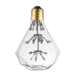 Ampoule Lampe E27 LED Déco DIAMANT ROUGE