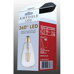 Ampoule Lampe E27 LED Déco filaments droits