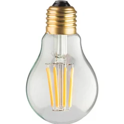 Ampoule Lampe E27 LED Filaments droits 8W classique verre clair