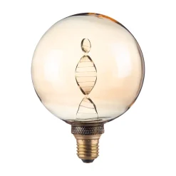 Ampoule LED à filament ADN globe E27 110lm 3,5W blanc chaud ⌀12,5 x H.16,4 cm ambrée