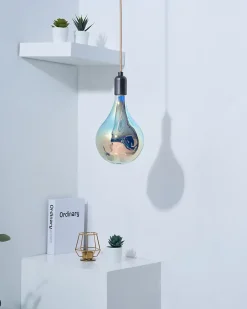 Ampoule LED à filament boucle E27 40lm 4W blanc chaud ⌀16,5cm bleu