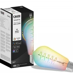 Ampoule LED à filament connectée Smart RGBW E27 4,9W 280lm Calex