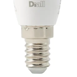 Ampoule LED à filament flamme E14 650lm 4.8W = 51W Ø3.5cm Diall blanc neutre