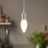 Ampoule LED à filament flamme E14 650lm 4.8W = 51W Ø3.5cm Diall blanc chaud