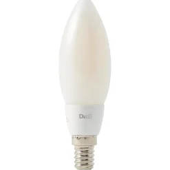 Ampoule LED à filament flamme E14 650lm 4.8W = 51W Ø3.5cm Diall blanc chaud