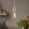 Ampoule LED à filament flamme E14 250lm 1.8W = 25W Ø3.5cm Diall blanc chaud