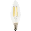 Ampoule LED à filament flamme E14 550lm 4W = 44W Ø3.5cm Diall blanc neutre