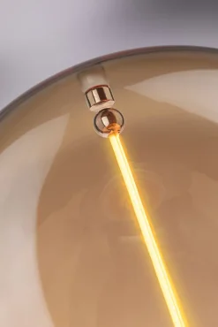 Ampoule LED à filament Floating Shine forme globe E27 140lm 2,8W ⌀9,5cm blanc extra chaud, doré Paulmann