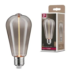 Ampoule LED à filament Floating Shine E27 90lm 2,8W ⌀6,4cm blanc extra chaud, fumé Paulmann