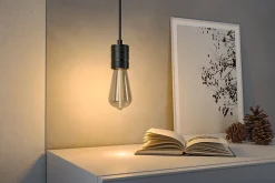 Ampoule LED à filament Floating Shine E27 90lm 2,8W ⌀6,4cm blanc extra chaud, fumé Paulmann