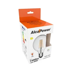 Ampoule LED à filament globe transparent 10W G125 1400lumen 3000K