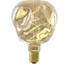 Ampoule LED à filament spirale E27 globe 75lm blanc chaud verre champagne jaune clair métallisé Calex