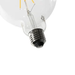 Ampoule LED à filament spiralé E27 dimmable 3 niveaux G125 4W 450lm 2700K