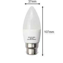 Ampoule LED - SILUMEN - B22 6W - Blanc Neutre 4200k - 5500k - 180