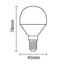 Ampoule LED - SILUMEN - E14 G45 - Blanc Neutre 4200k-5500k - 4W - Pack de 10
