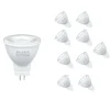 Ampoule LED - SILUMEN - GU4 / MR11 - 4W - Blanc Chaud 2300K - 3500K - Pack de 10