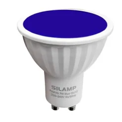 Ampoule LED - SILUMEN - GU10 7W - Bleu - Compatible variateur - Intérieur