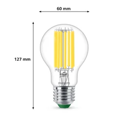 Ampoule LED A60 E27 1535lm blanc froid 100W Philips, Our Ultra Efficient Light