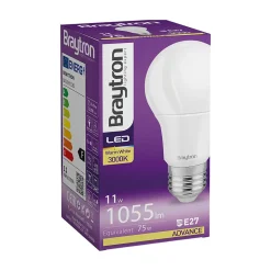 Ampoule LED Advance E27 11W A60 3000K, 1055 lm, Équivalent 75W
