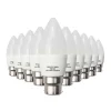 Ampoule LED B22 - SILUMEN - 6W - Blanc Froid 6000K - Pack de 10 - 480lm