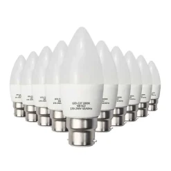 Ampoule LED B22 - SILUMEN - 6W - Blanc Froid 6000K - Pack de 10 - 480lm