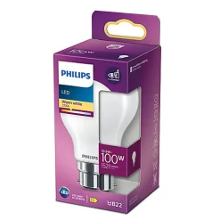 Ampoule LED B22 A60 1521lm 10.5W = 100W IP20 blanc chaud Philips