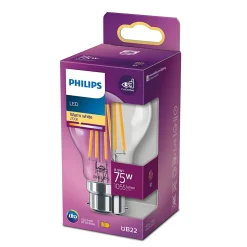 Ampoule LED B22 A60 1055lm 8.5W IP20 blanc chaud Philips