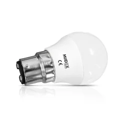 Ampoule LED B22 G45 6W Blanc neutre 4000K 510lm 45x80mm