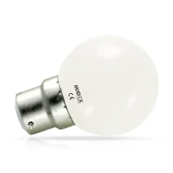Ampoule LED B22 1W 6000K Blanc Jour Dépoli 95lm 45x68mm