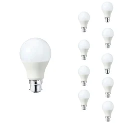 Ampoule LED B22 9W 220V A60 180 degrés (Pack de 10) - Blanc Froid 6000K - 8000K - SILAMP