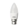 Ampoule LED B22 6W 220V C37 180 - Blanc Chaud - SILUMEN