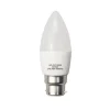 Ampoule LED B22 6W 220V C37 180 degrés - Blanc Neutre 4000K - 5500K - SILAMP