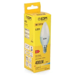 Ampoule LED bougie 5w E14 4000k Lumeco - Pack de 10 pièces