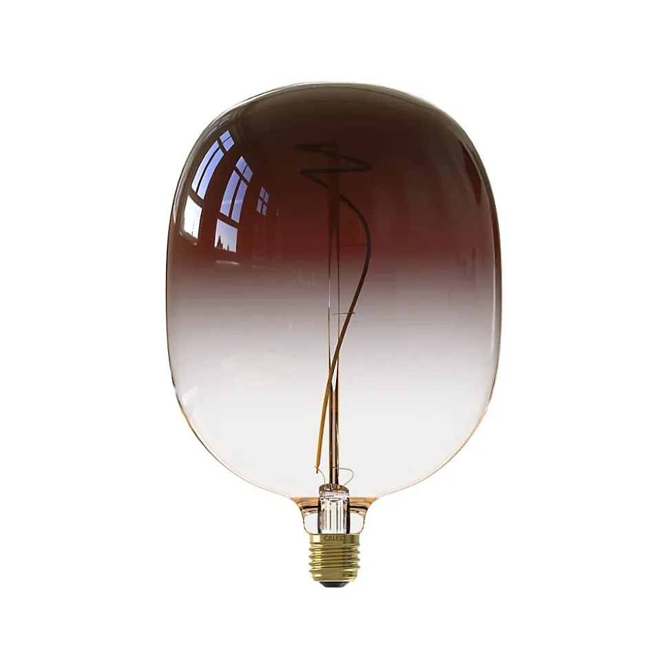 Ampoule LED Colors Avesta marron dimmable E27 Allongée ⌀17cm 130lm 5W blanc chaud Calex