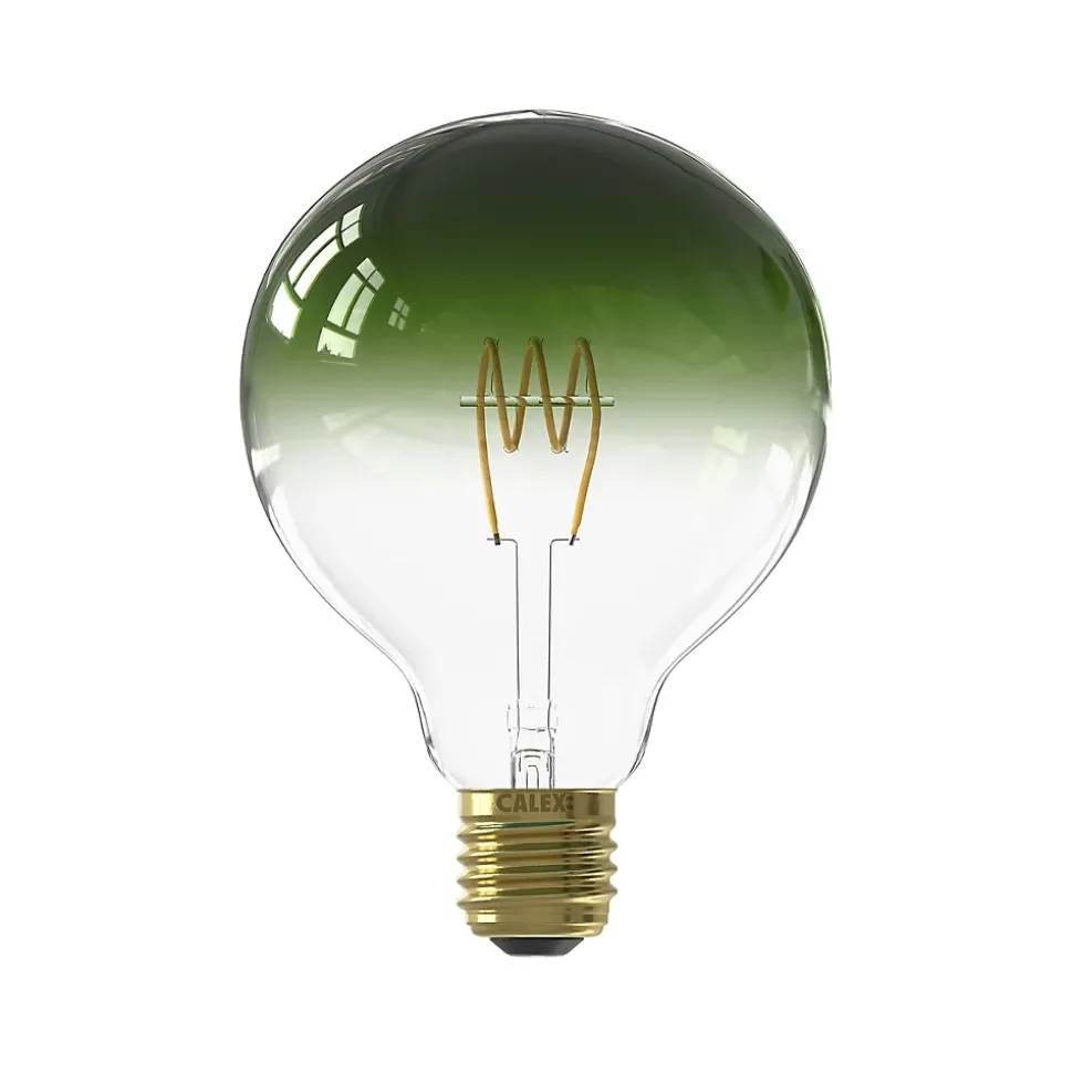 Ampoule LED Colors Nora vert dimmable E27 globe ⌀ 12,5cm 130lm 4W blanc chaud Calex