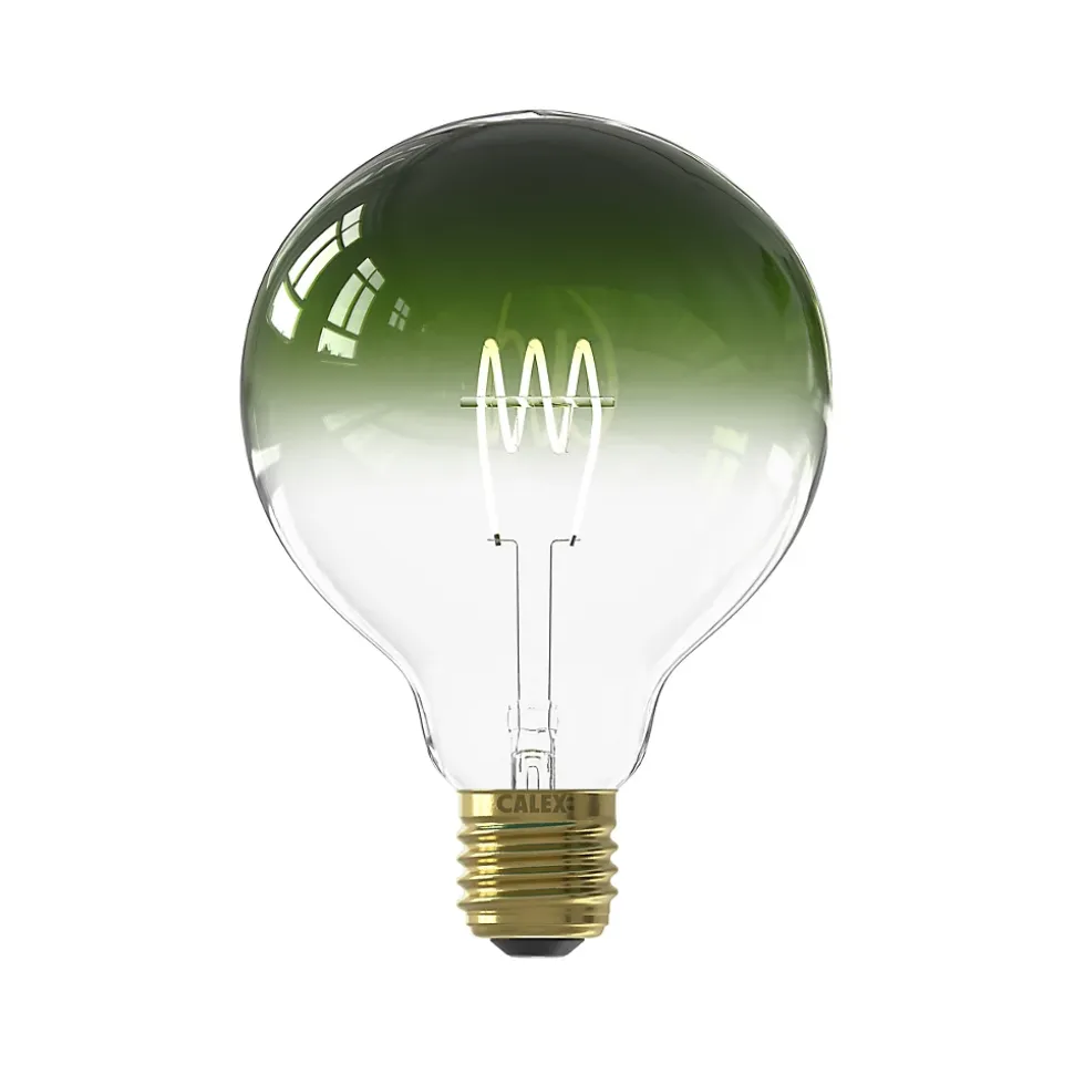 Ampoule LED Colors Nora vert dimmable E27 globe ⌀ 12,5cm 130lm 4W blanc chaud Calex