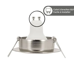 Ampoule LED connectée KOZii, éclairage blancs + couleurs, GU10 Spot encastrable orientable 5W Variation de couleur et luminosité